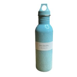 New Vera Bradley Water Bottle 25 oz. Stainless Steel Blue Paisley Twist Lid